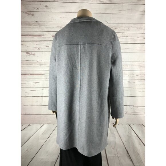 KENNETH COLE Gray Sweater Coat Jacket Size 1X - Picture 8 of 11
